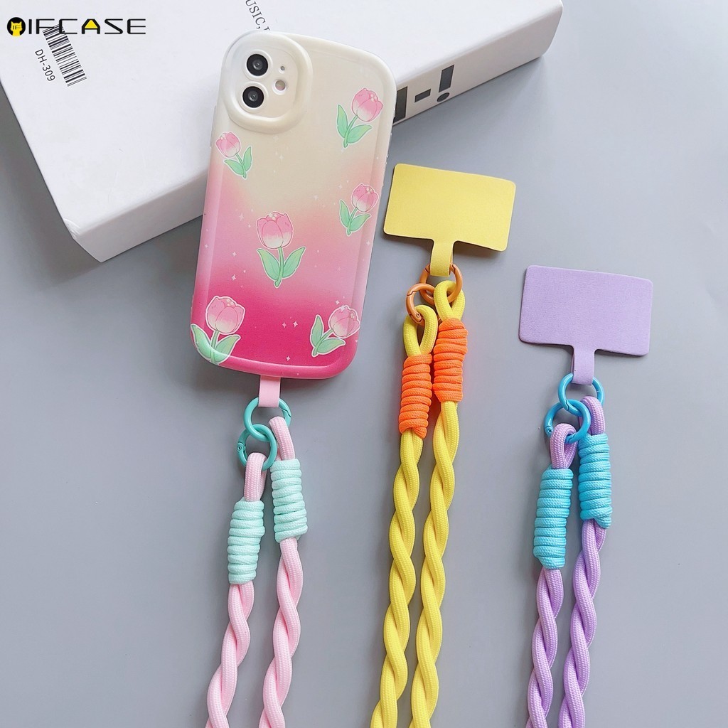 Dây đeo cổ đa năng nylon nhiều màu cho điện thoại và thẻ ID