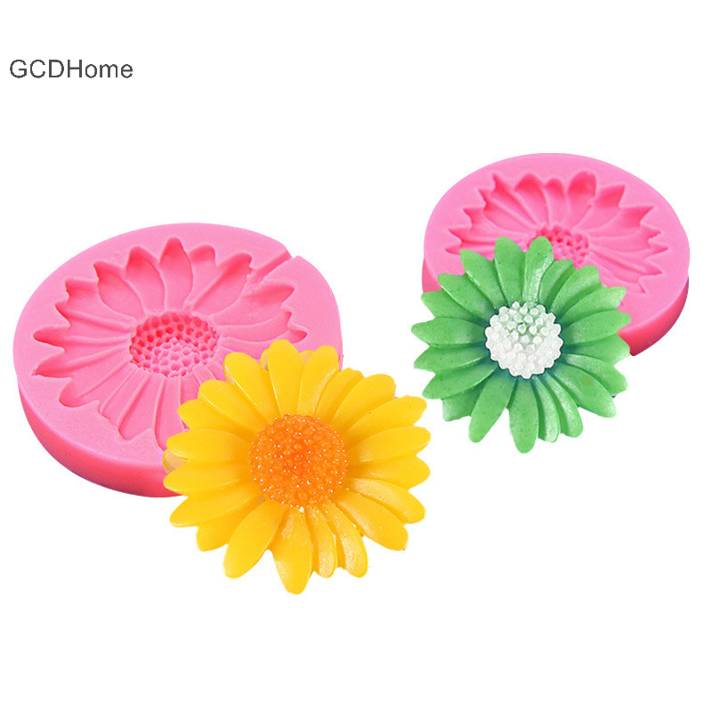 Gcdhome Hoa Cúc Khuôn Silicon DIY Trang Sức 3D Hình Hoa Dính Khuôn Nhựa Hoa Cúc Xà Phòng Handmade Khuôn Trang Trí Nhà Cửa HOT