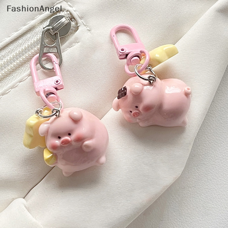 Fashionangel Ba Chiều Lợn Hồng Móc Khóa Mặt Dây Chuyền Động Vật Dễ Thương Khóa Ngôi Sao Móc Khóa Dễ Thương Chú Heo Nhỏ Mẫu Móc Khóa Trẻ Em Quà Tặng TH