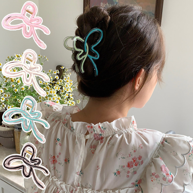 Kẹp Tóc Hình Bướm Màu Pastel Ngọt Ngào Phong Cách Hàn Quốc Phụ Kiện Tóc Cho Nữ Và Bé Gái