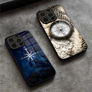BK-1 La Bàn Kính Hải Lý Ốp Lưng Điện Thoại Iphone 17,15 14 12 11 13 Pro Max Mini X 8 Xr Xs 7 Puls 6 0821