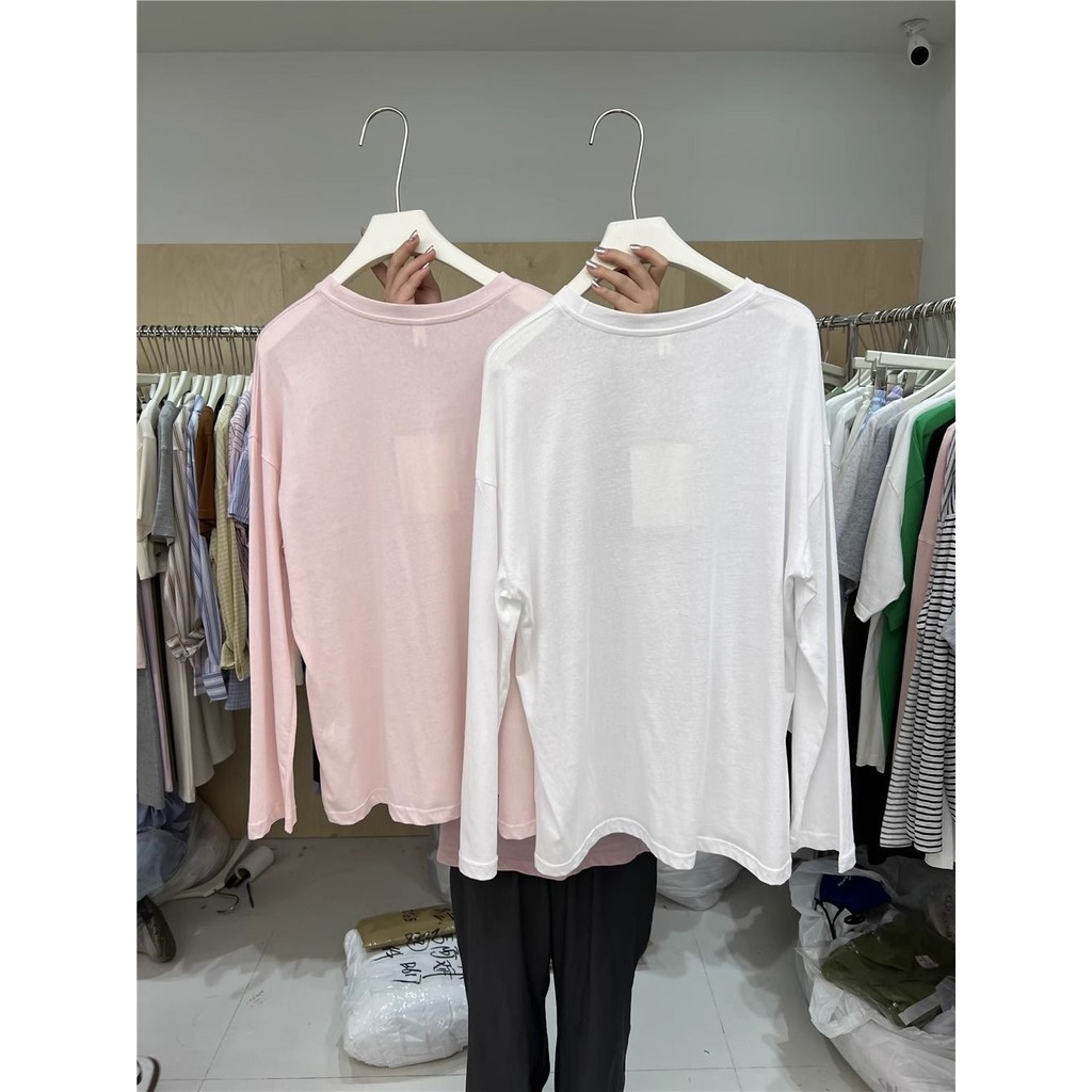 Kem Chống Nắng Milyfashion Dài Tay T Nhẹ Thoáng Khí Rời Không Chọn Cơ Thể In Chữ Cổ Tròn Ice Silk