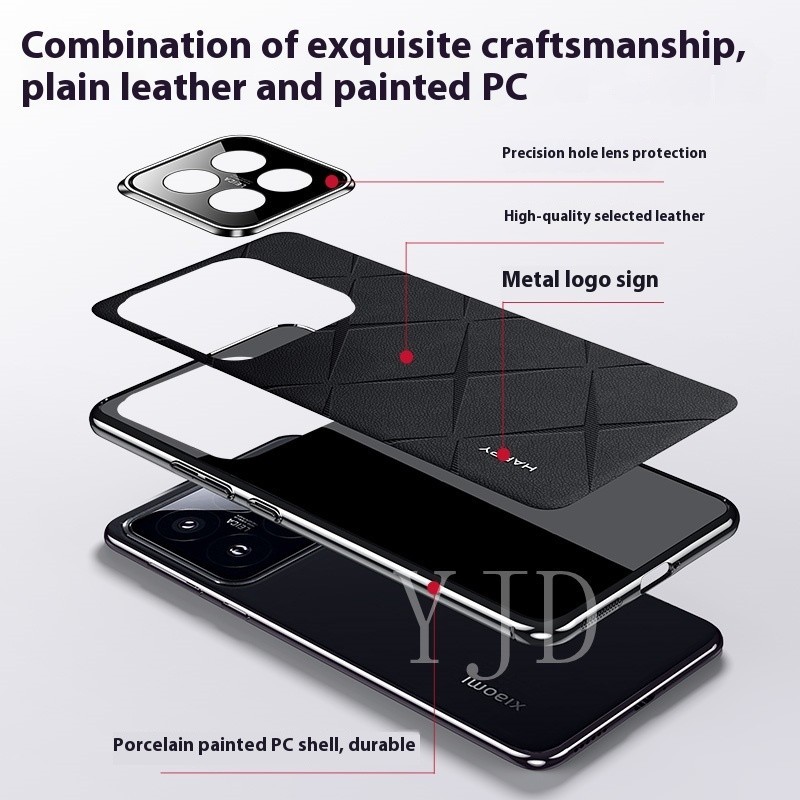 Ốp YJD Cho Xiaomi 14 Pro 14Ultra Máy Chính Hãng Da Chống Sốc Vỏ Điện Thoại