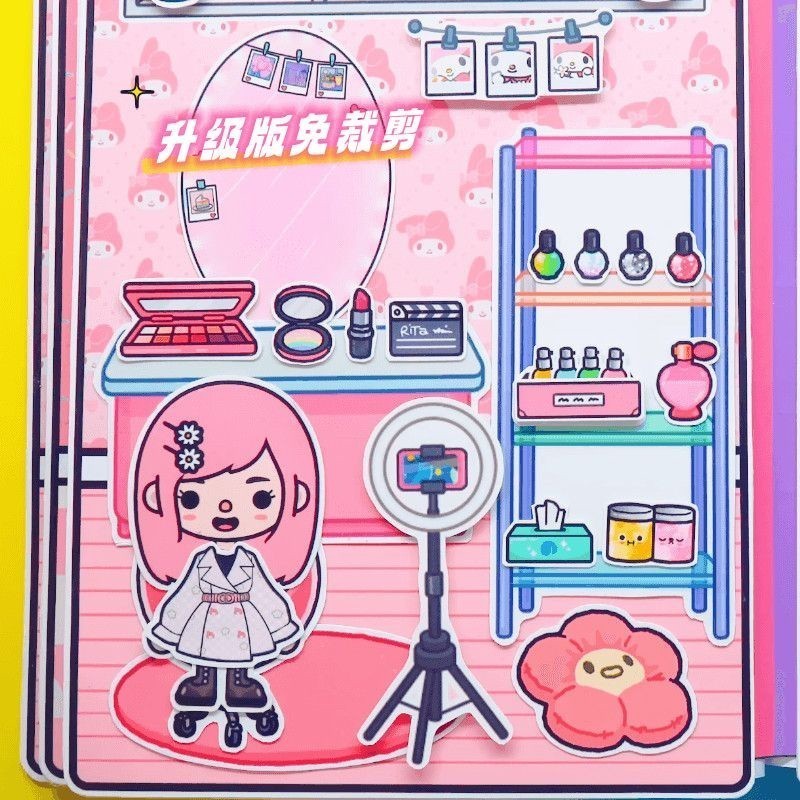 Toka world Mặc Đồ Búp Bê Giai Điệu kuromi toca boca nhà búp bê giấy ngôi nhà búp bê Đồ Chơi - Squishy - Kuromi