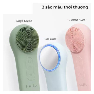 Máy rửa mặt massage tích hợp liệu pháp ánh sáng và nhiệt Halio, bảo hành 24 tháng