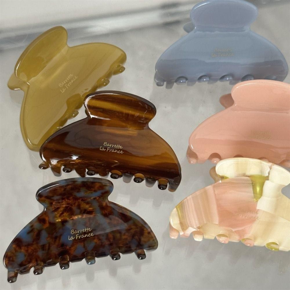 Kẹp Tóc TRACEILLOIAN, Kẹp Vuốt Tóc Kích Thước Vừa Acetate, Mũ Đội Đầu Thời Trang Phụ Kiện Tóc Mũ Barrette Nữ