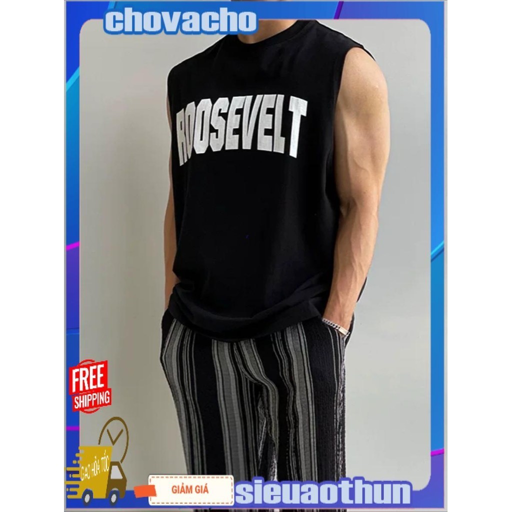 Áo thun Tanktop Cổ tròn ROO ICVCVNI Unisex