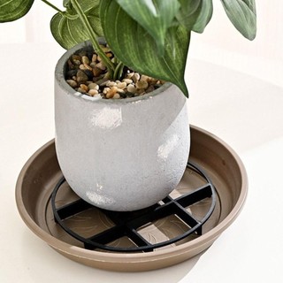 CLEARLINE Giá đỡ chậu hoa, Đĩa thực vật bằng nhựa Hỗ trợ trồng cây tròn, Chống quay rễ cây chống rụng rễ thoáng khí Khay đựng chậu cây đáy cho sân vườn