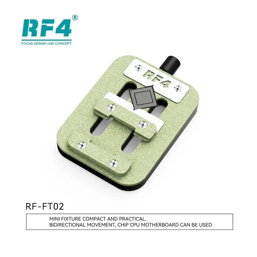 Rf4 RF-FT02 Đa Năng PCB Chip Fixture Mini Chính Xác Mainboard IC Chip Giá Đỡ Có Thể Điều Chỉnh Kẹp IC Chip BGA Hàn Cố Định