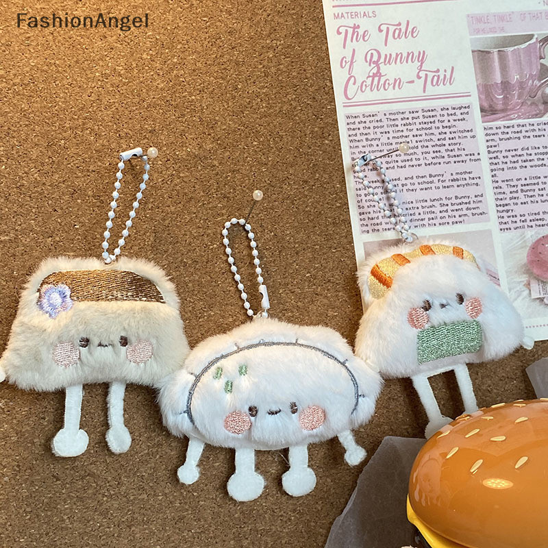 Fashionangel Dễ Thương Sushi Bánh Bao Thực Phẩm Búp Bê Móc Khóa Bé Gái Hoạt Hình Nhồi Bông Mềm Sang Trọng Móc Khóa Túi Nữ Phụ Kiện TH