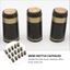 COCODECOVED 100 Chiếc Nắp Co Nhiệt Rượu, Tab Xé Miệng Thẳng Bọc Rượu, Bọc Co Nhiệt PVC Đen Đỏ Rượu Nắp Chai Rượu Vang Chai Miệng Thẳng