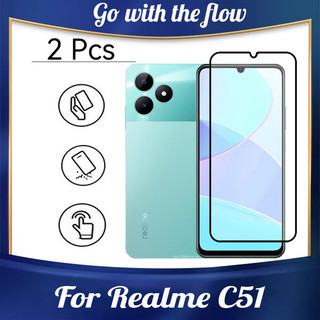 Realme C51 4G 2 Chiếc Kính Cường Lực Bảo Vệ Màn Hình Cho Realme Note 50 C63 C51 C67 C65 C55 C53 C35 C33 C30 C30 4G 9D Phim Bảo Vệ Kính