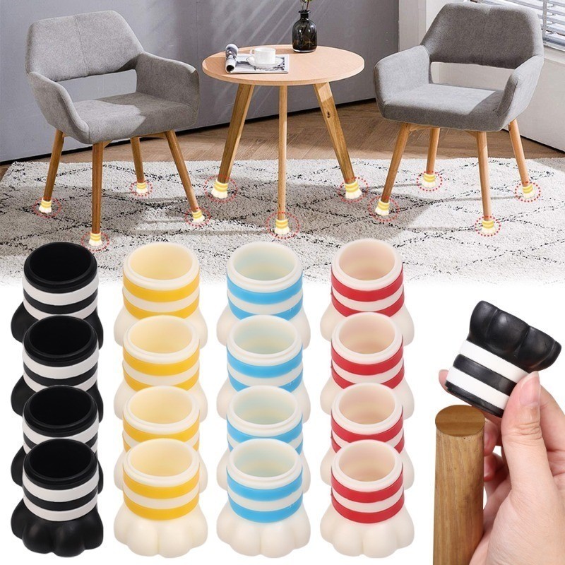[Đặc sắc] Vỏ bảo vệ bàn chân cho ghế móng vuốt mèo - Mũ chân đồ nội thất - Vỏ bụi chân cho bàn, ghế - Thảm bảo vệ không trầy xước - Tấm lót chân bàn sàn chống trượt