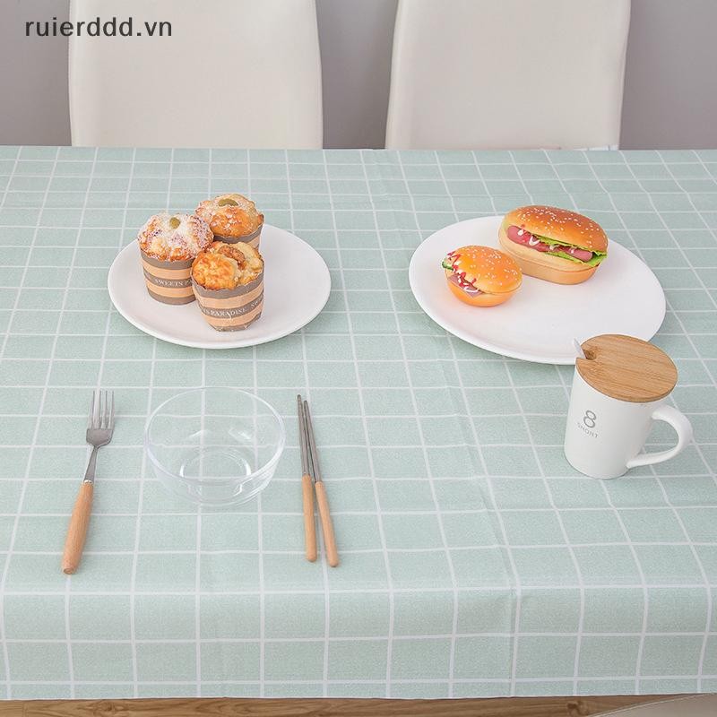 # Ruierdd # 137X90CM PEVA Khăn trải bàn chống dầu chống thấm nước Khăn trải bàn họa tiết kẻ sọc Khăn trải bàn cho bữa tiệc Vải dã ngoại ngoài trời.