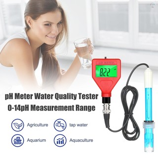 Hilivn) Máy đo PH 0-14pH Phạm vi đo lường Chất lượng nước Bút LCD PH 1,5 inch có đèn nền xanh để pha nước Thực phẩm Phòng thí nghiệm nuôi trồng thủy sản