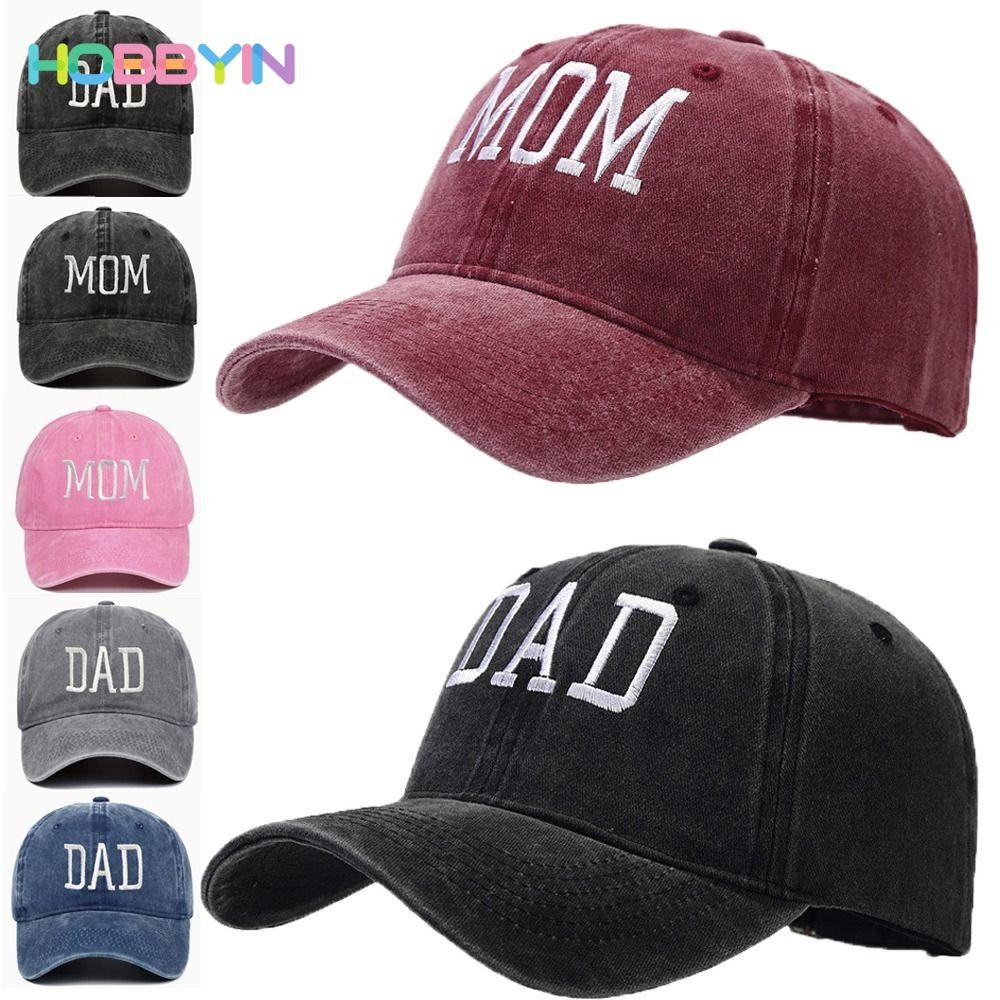 Mũ chống nắng HOBBYIN Đau khổ, Tấm che cổ điển DAD MOM Mũ bóng chày thêu, Mũ chống nắng có thể điều chỉnh Hiphop