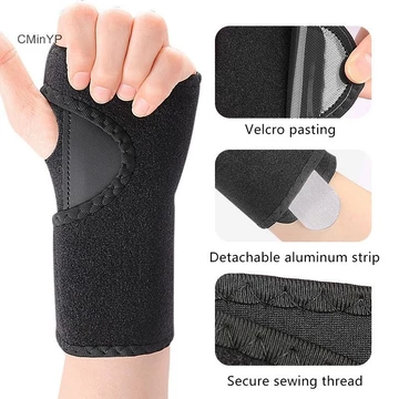Cminyp 1 Chiếc Nẹp Cổ Tay Cho Ống Cổ Tay, Nẹp Cổ Tay Hỗ Trợ Ban Đêm, Nẹp Cổ Phải Trái, Dành Cho Nữ Và Nam Vinh Quang