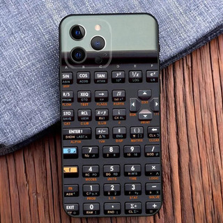 TK-1 Retro Máy Tính Ốp Lưng Điện Thoại iPhone 16, 17,14,13,12,11, Pro, X, XS, Max, XR, Plus, Mini Đen Mềm Silicon