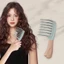 Lược uốn răng gợn sóng SUNKISSD, Lược chải răng lớn hai hàng nhẹ, Dụng cụ chăm sóc tóc dài cầm tay Dụng cụ tạo kiểu tóc xoăn