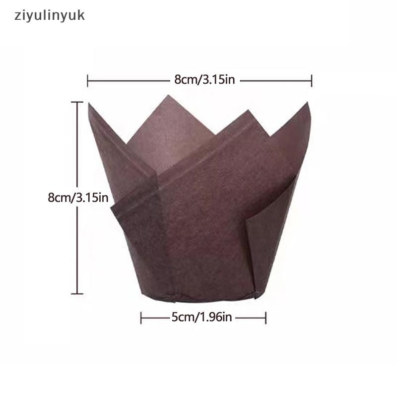 Ziyulinyuk 50 Chiếc Muffin Cupcake Cốc Giấy Chống Dầu Cupcake Lót Nướng Muffin Cup Bánh Bọc Trường Hợp Cho Tiệc Tắm Sinh Nhật EN