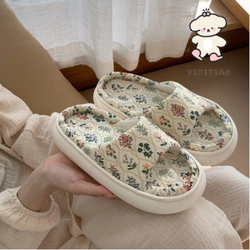 Dép Xixitiao Thời Trang Nhà Nữ Bốn Mùa Đa Năng Chống Trơn Trượt Đế Mềm