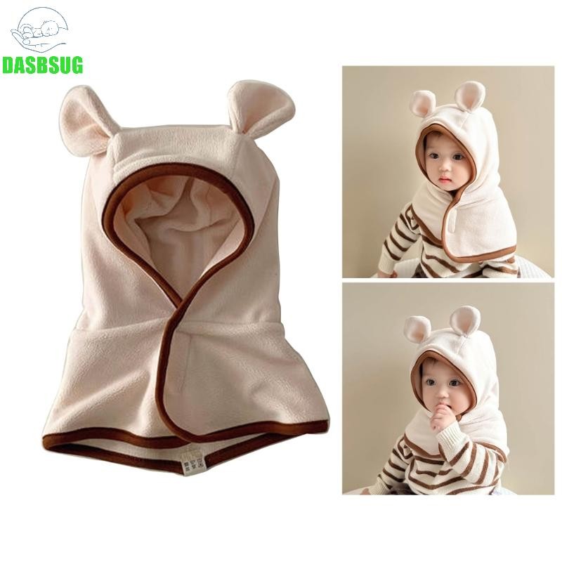 Khăn quàng cổ mũ trẻ em đa năng DASBSUG Mũ beanie trẻ em đa chức năng có tai cho bé trai bé gái