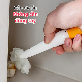 Dụng Cụ Gắp Rác Bồn Rửa Nhà Bếp Kẹp rác, Nhíp Dụng cụ Làm Sạch Tóc Hình Vịt Dọn Dẹp Phòng Tắm NGÓI HOME - GR01