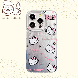 Ốp lưng iPhone họa tiết Hello Kitty vui vẻ, dành cho iPhone 16/15/14/13/11 Pro Max/XR/XS Max