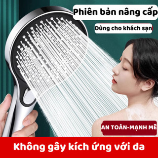 Vòi Sen Tăng Áp Siêu Mạnh, Bộ Vòi Hoa Sen Đủ Bộ Dây Và Giá Đỡ Bằng Kim Loại NGÓI HOME - VS01