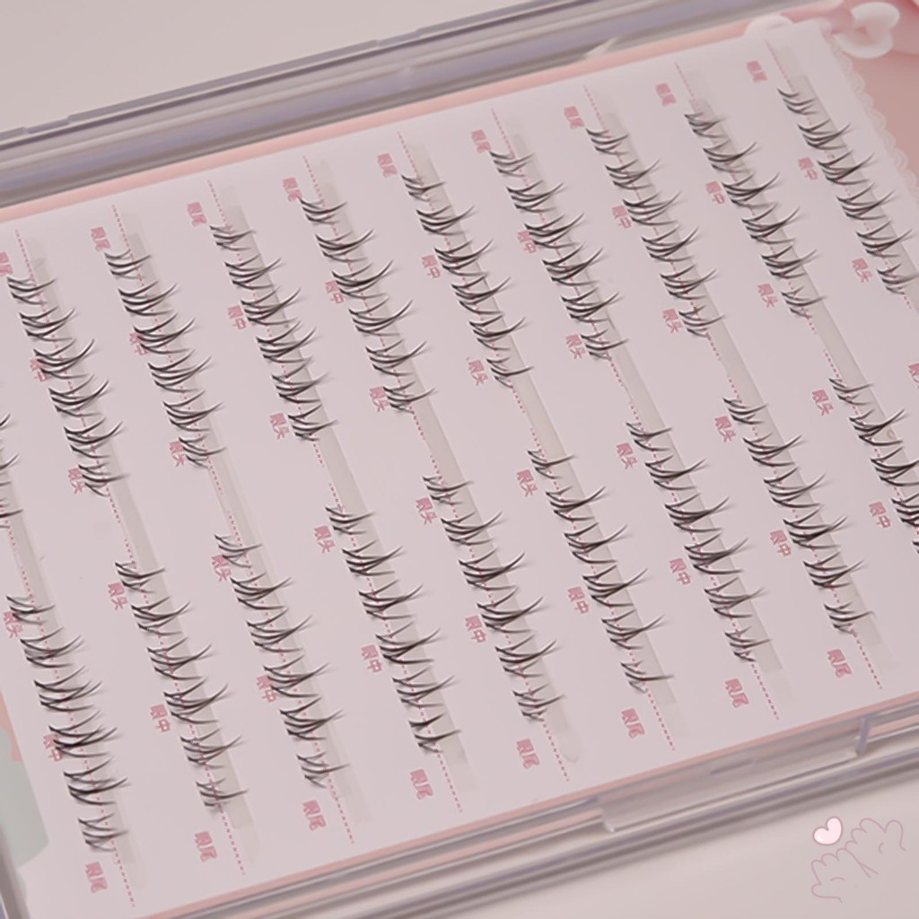 IOIIK 10 hàng-- Hoa mặt trời ánh sáng mi thấp hơn - Natural Magnifying Eye Goddess phân khúc mi giả