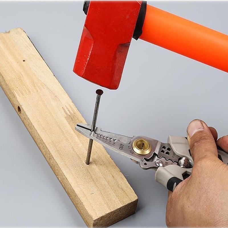 [Cổ phiếu địa phương] Dụng cụ tuốt dây đa chức năng Dụng cụ chuyên nghiệp 28 IN1 Quà tặng Kìm uốn điện cho máy cắt cáp dây Dụng cụ cầm tay
