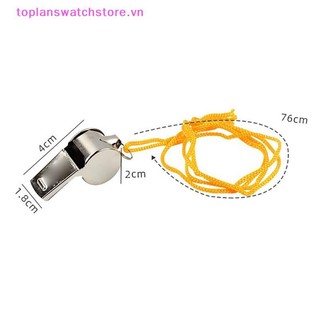 Toplanswatchstore Kim Loại Còi Trọng Tài Thể Thao Bóng Bầu Dục Thép Không Gỉ Còi Bóng Đá Tiệc Bóng Rổ Huấn Luyện Trường Cổ Vũ VN