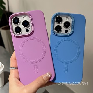 Ốp Điện Thoại Giá Đỡ Camera Từ Tính Cho iPhone 16 Pro Max 16 Plus 15 Pro Max 15 Plus 14 13 12 11 Pro Max Vỏ Mềm Bảo Vệ Chống Sốc