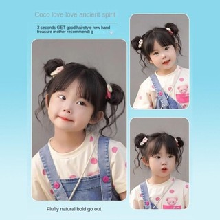 Băng Đô Quấn Tóc Giả Cho Bé DUSKGLOW, Vòng Tóc Hoa Chống Trơn Trượt, Phụ Kiện Tóc Dễ Thương Cho Trẻ Em, Phù Hợp Sinh Nhật Đầu Tiên