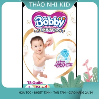 [k quà giảm giá] Tã Quần Bobby Premium Soft mới cao cấp Cho Bé Yêu size M60/l56/xl52/xx4ư