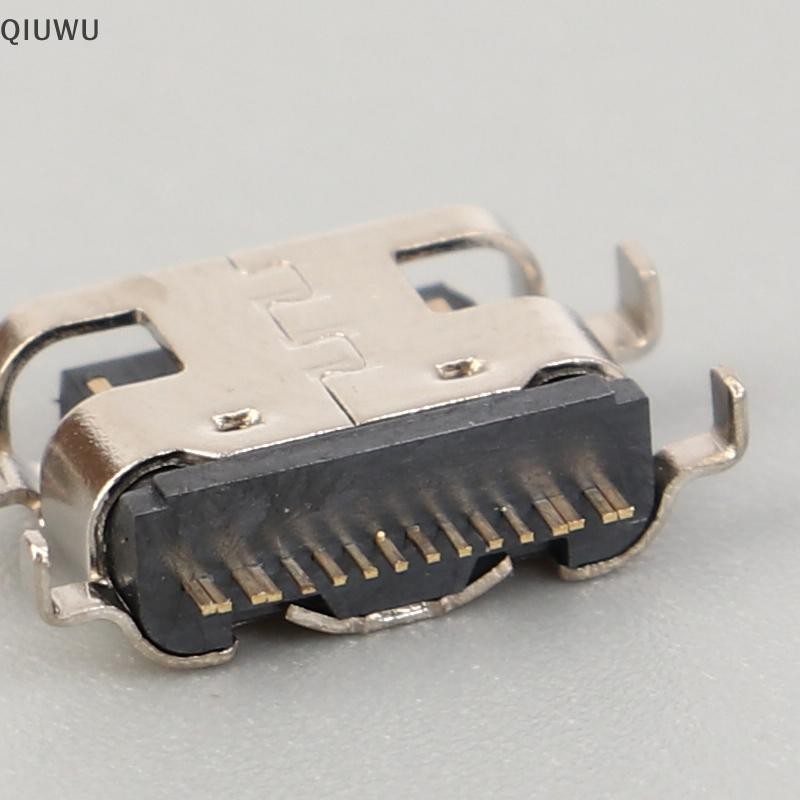 Qiuwu 10 Cổng Jack Sạc USB Type-C Cho Teclast M40 P20HD P20 USB C Cắm Sạc Dock Ổ Cắm Kết Nối.