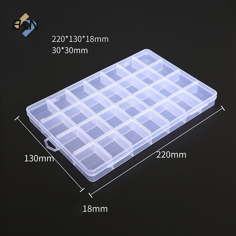 Hộp Bảo Quản Trong Suốt Di Động B & N 40 / 12 / 28 Lưới Nhựa Trong Suốt Sắp Xếp Có Hộp Đựng Trang Sức Bông Tai Vít Móng Tay Phần.
