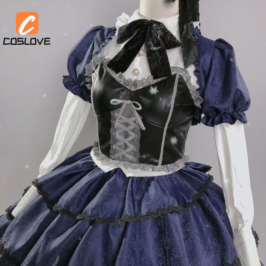 Chuunibyou Demo Koi ga Shitai! Takanashi Rikka Cosplay Quần Áo Trọn Bộ Trang Phục Bé Gái Váy Dài LOLITA Trang Phục Cosplay Đầm