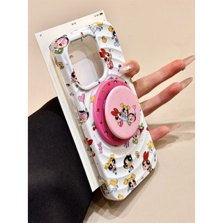Phim hoạt hình toàn màn hình bay cảnh sát nữ từ khung điện thoại di động cho iPhone16 15 14 13 Pro Max chống sốc bảo vệ camera chống rơi bìa lưng cứng