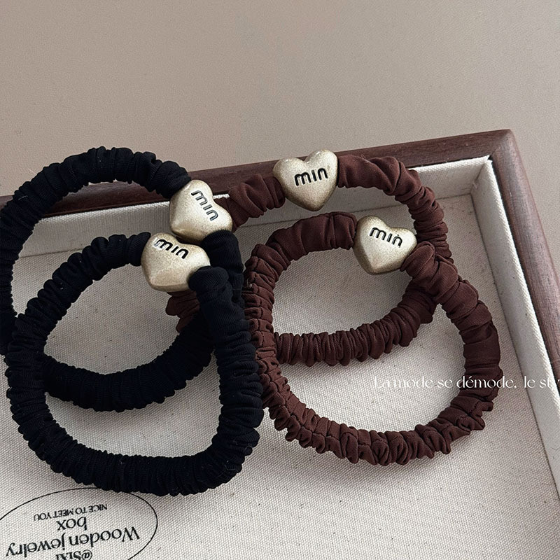 Dây buộc tóc trái tim đơn giản Dây buộc tóc nữ