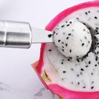 Thìa bi dưa trái cây hai mặt / Thìa đựng kem bằng thép không gỉ 304 cho dưa hấu Kem trái cây Sorbet Thịt viên antirtvn