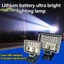 1 USB kép cho đèn khẩn cấp Ống kính lớn 2-7Inch Đèn LED làm việc trên ô tô Đèn pin [MỚI]