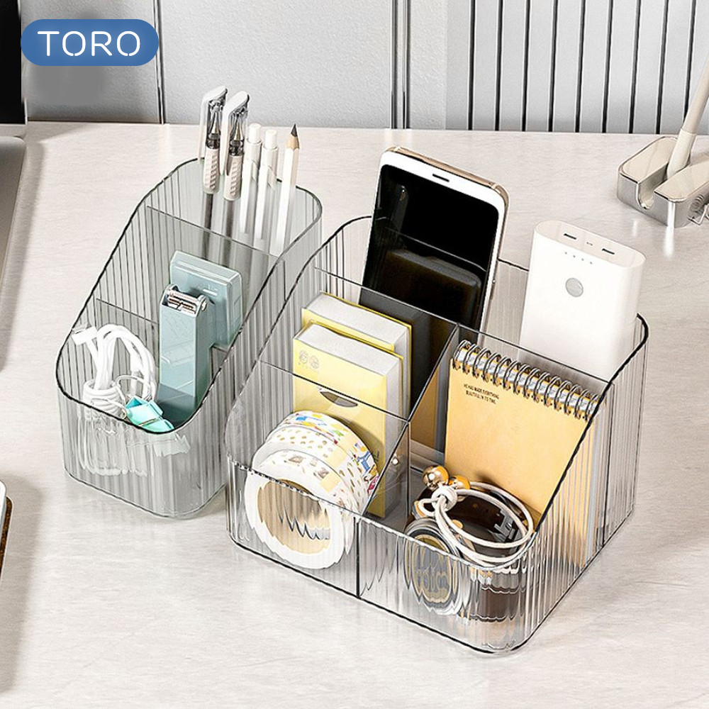 Hộp đựng mỹ phẩm để bàn DINO để đồ đa năng trong suốt  sắp xếp gọn gàng phòng chất liệu nhựa Acrylic