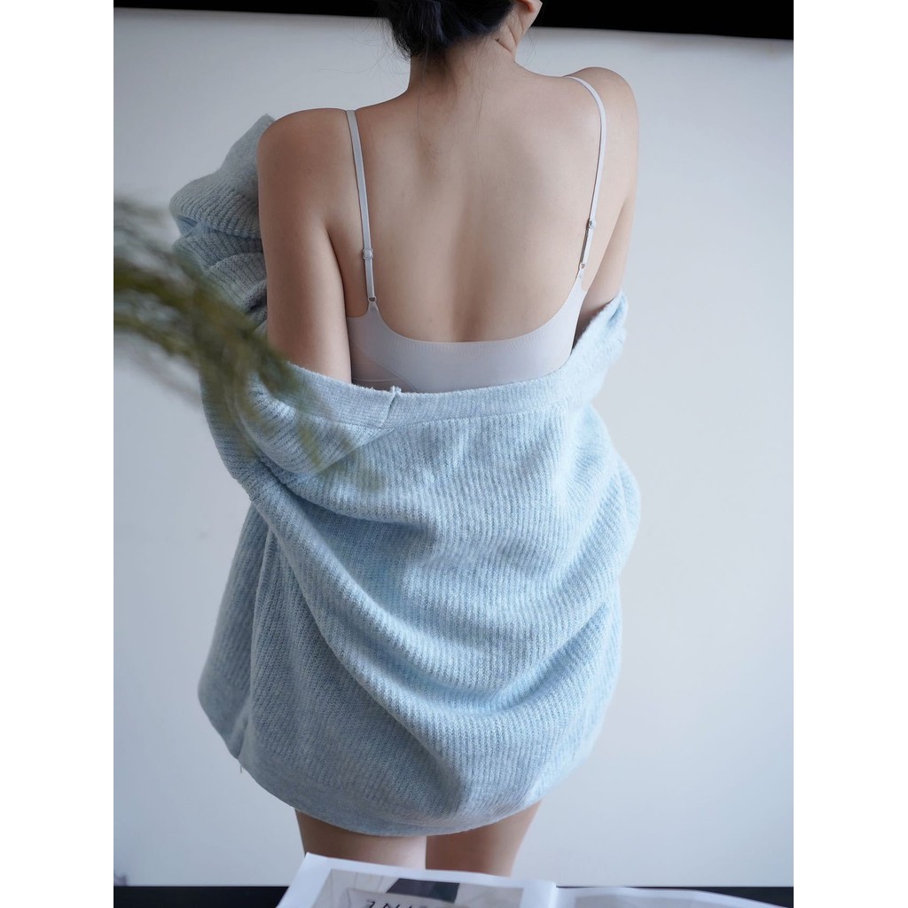 Áo yếm Nữ Mùa Hè Mỏng Phong Cách Có Miếng Lót Ngực Ren Pháp Lưng Đẹp Áo Ngực Một Mảnh