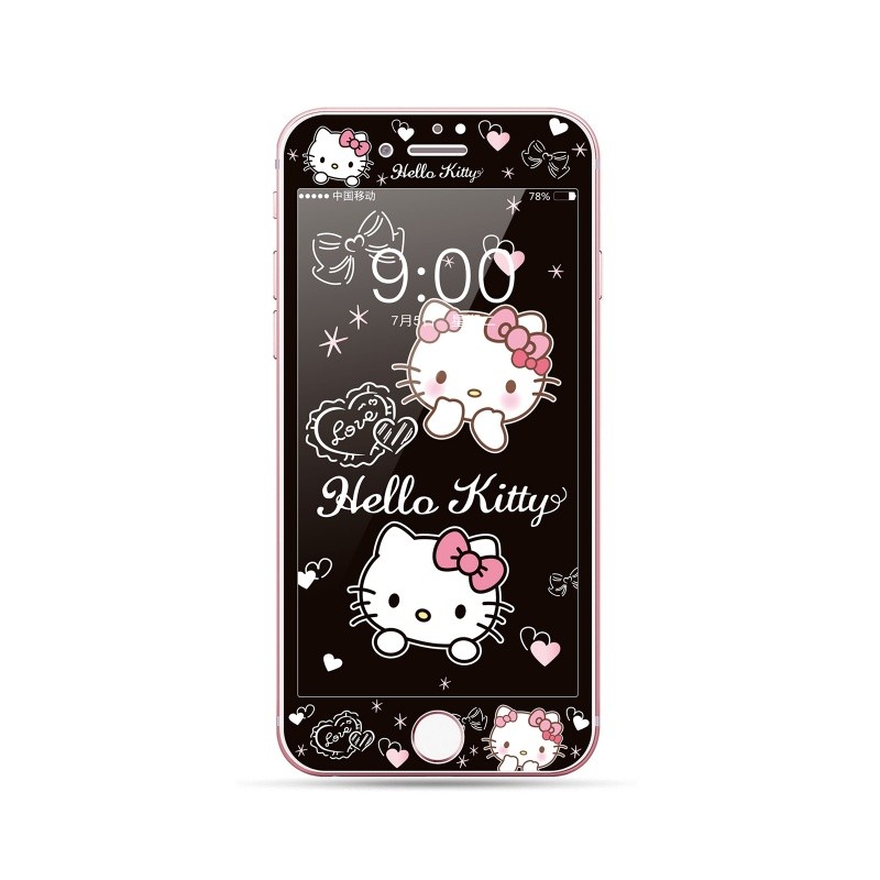Kính cường lực 3D Phim hoạt hình Kính cường lực bảo vệ toàn diện 4,7 5,5 inch cho iphone 4 4s 5 5s se 6 6s 7 8 plus se2 se3