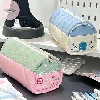 Deyangk 1PC Đa Chức Năng Thêu Văn Phòng Phẩm Hộp Đựng Bút Dung Tích Lớn Đơn Giản Văn Phòng Phẩm Nhà Hộp Đựng Bút Cotton Túi Bảo Quản VN