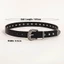 Đai phong cách Punk SUNKISSD, Thắt lưng đinh tán cổ điển hợp thời trang, Đai khóa chốt đa năng Y2k Gothic