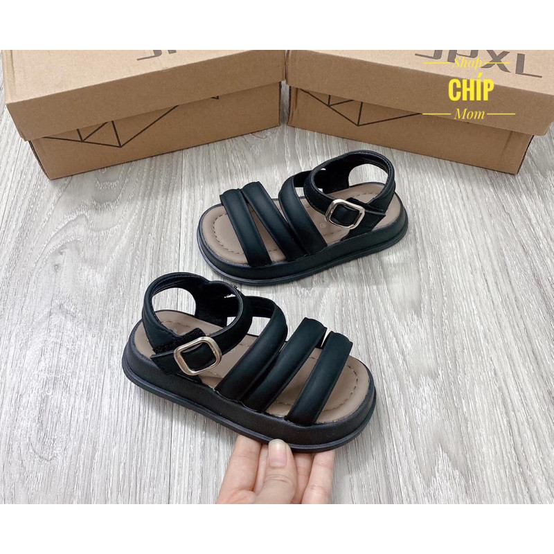 sandal bé gái dép quai hậu cho bé quai chéo nơ xinh xắn êm chân QCCC full hộp trắng cho bé từ 2 tuổi  8519 ( ảnh thật )