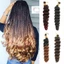 DELMER Móc Bện Tóc, Xoắn Ốc Uốn Tóc Tổng Hợp Pháp Xoăn Tóc, Lông Tơ Tự Nhiên Ombre Tóc Lỏng Lẻo Sóng Bím Tóc Cho Nữ