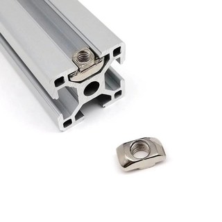 100 Cái / bộ Đa Năng Hình Chữ T Đường Trượt Đai Ốc Kết Nối M5 Vít Gắn Cố Định Thép Carbon Hạt Phụ Kiện